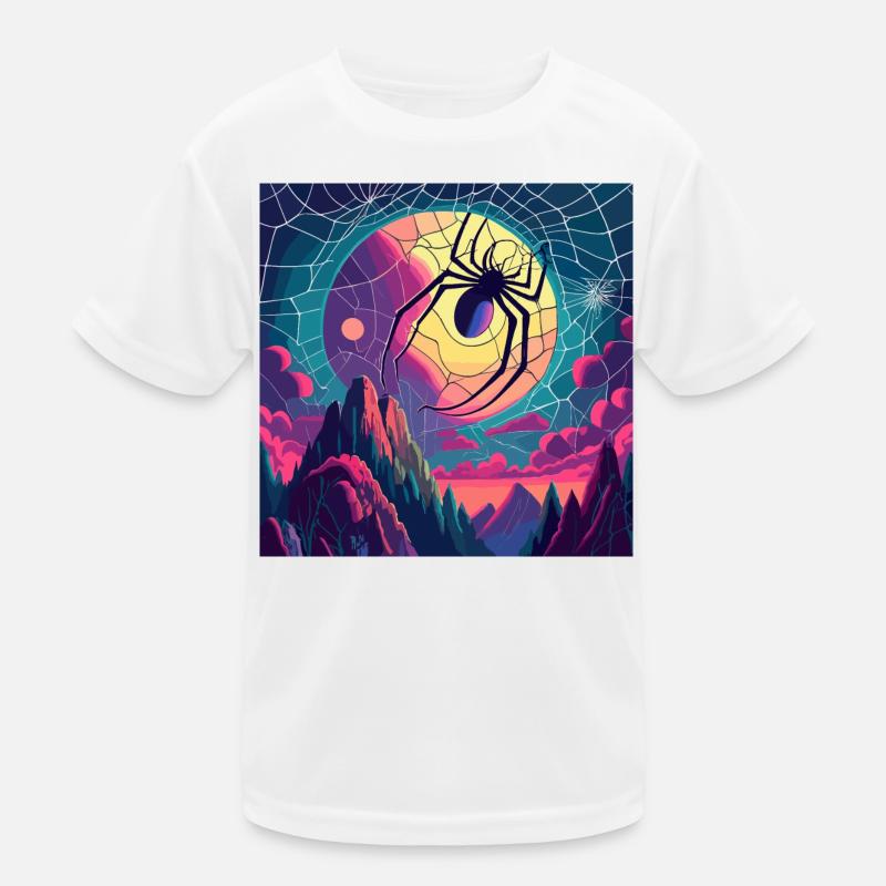 Moon Spiderweb Kids Functional T-Shirt