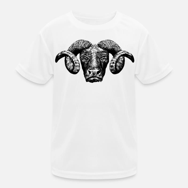 Minotaur / Head - Kids Functional T-Shirt - white