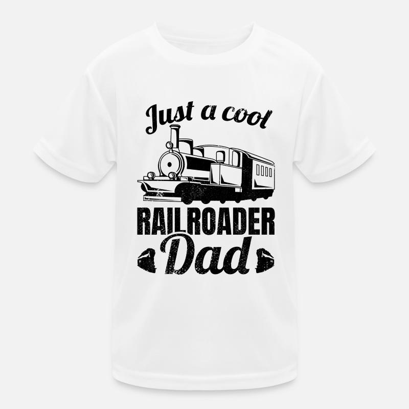 Juste un papa de chemin de fer cool T-shirt sport Enfant