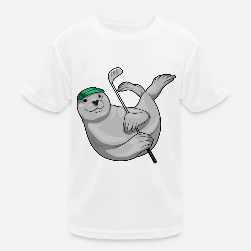 Seehund Golf Golfschläger Kinder Funktions-T-Shirt