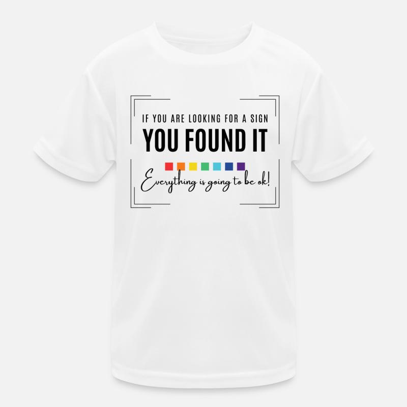 Waiting for a sign, everything will be alright, inspirational Kids Functional T-Shirt
