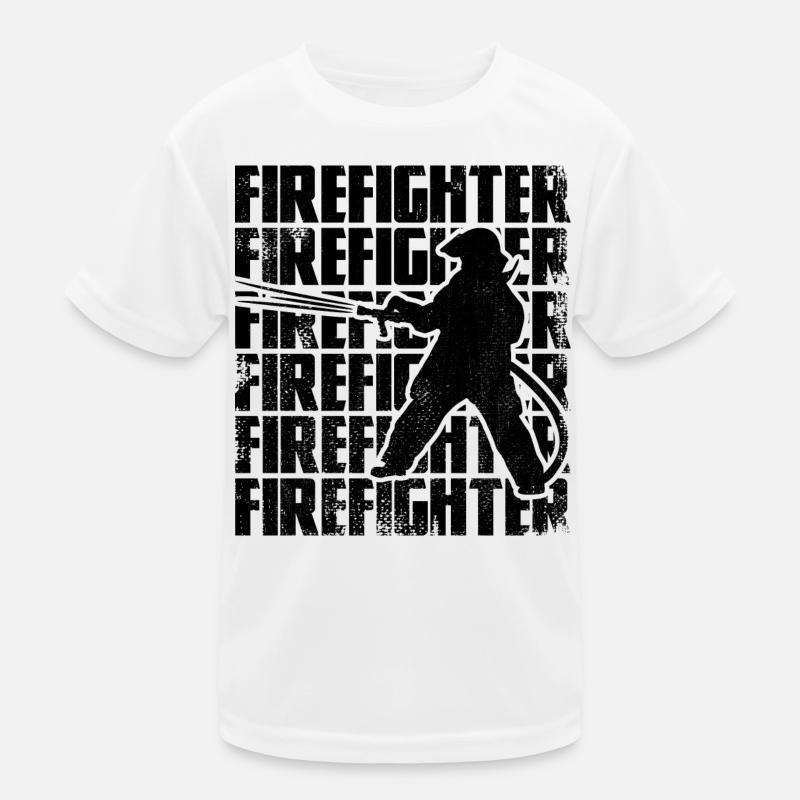 Fireman Kids Functional T-Shirt
