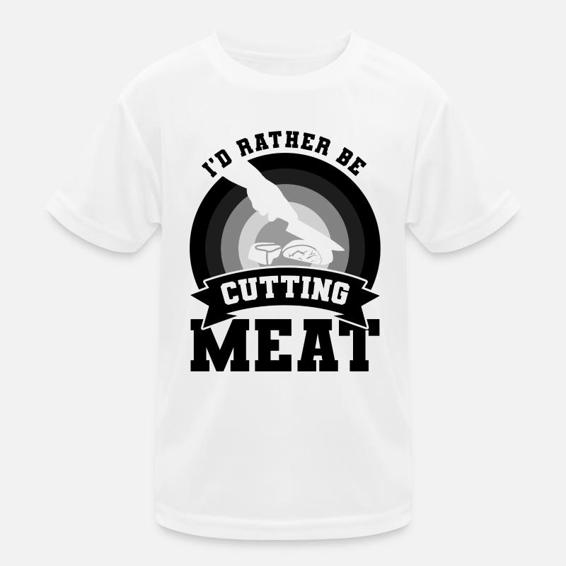 Drôle de boucher qui dit T-shirt sport Enfant