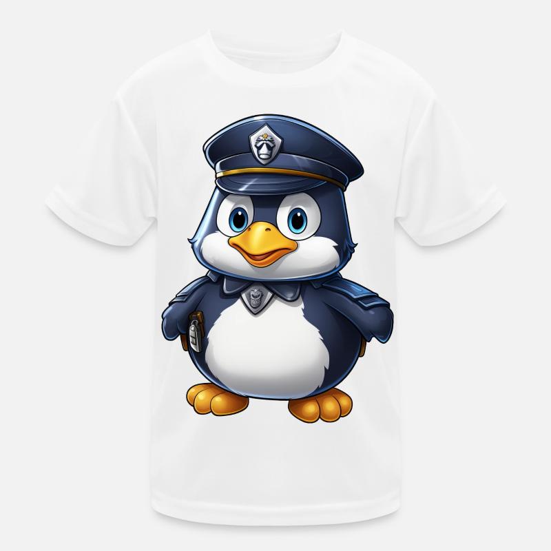 Policier pingouin T-shirt sport Enfant