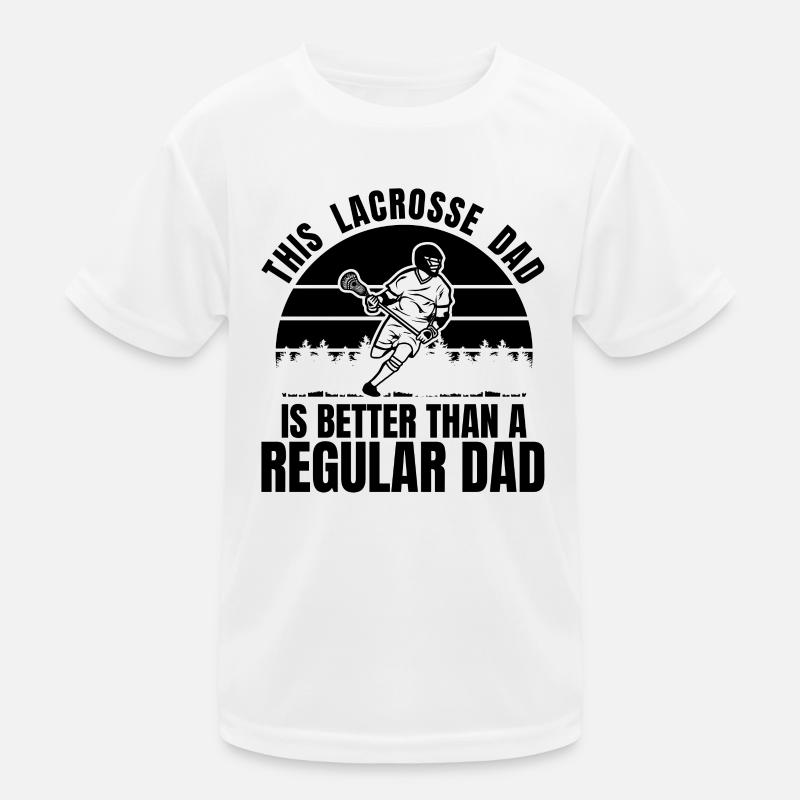 Lacrosse Dad Kids Functional T-Shirt