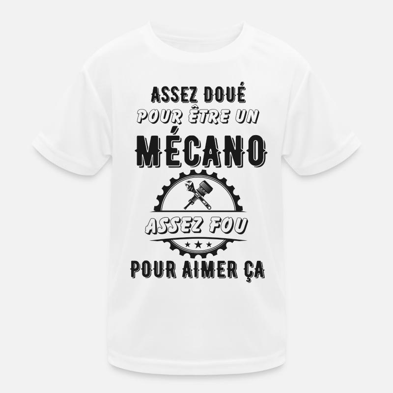 Mécano mécanicien doué T-shirt sport Enfant