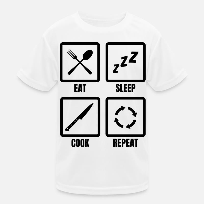 Kochen Tägliche Routine Kinder Funktions-T-Shirt