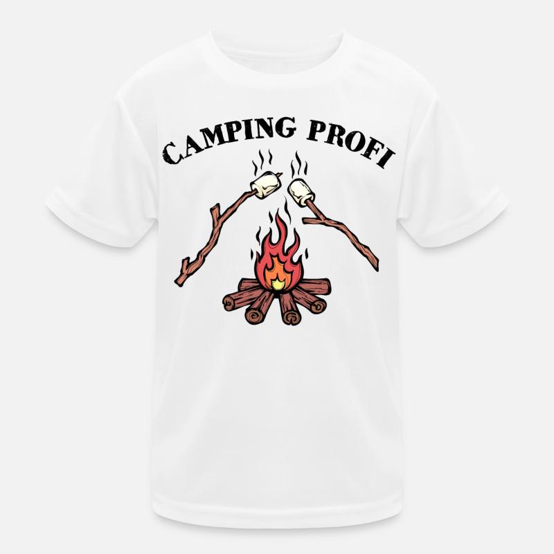 Camping, Campfire, Statement, Hiker, Campsite Kids Functional T-Shirt