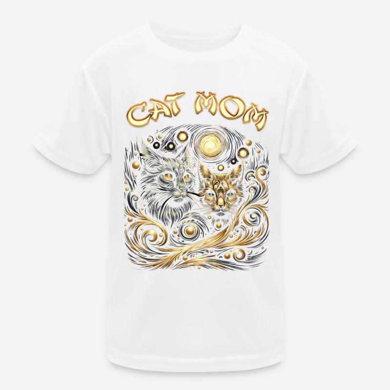 Galactic Cats Myth Design Kids Functional T-Shirt