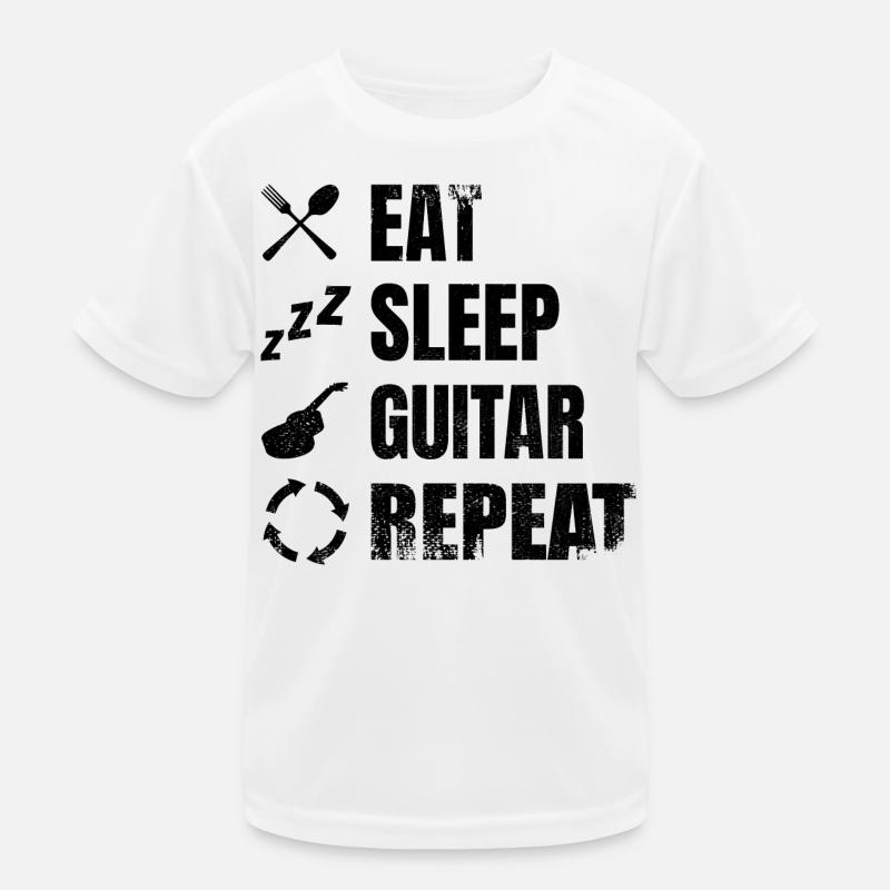 Gitarrist Tägliche Routine Kinder Funktions-T-Shirt