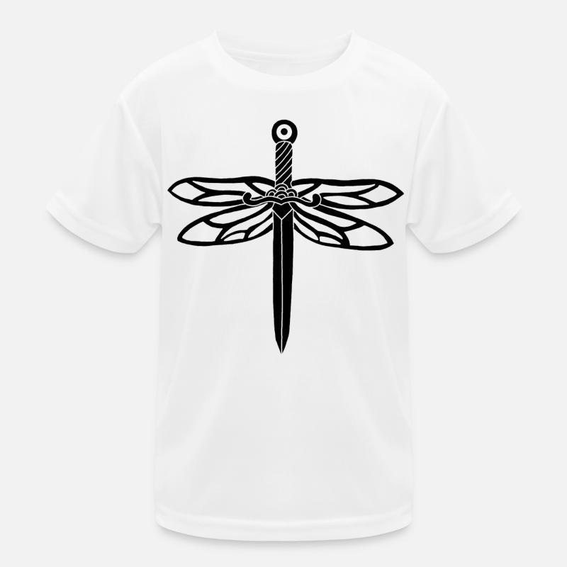 épée noire et ailes de libellule T-shirt sport Enfant