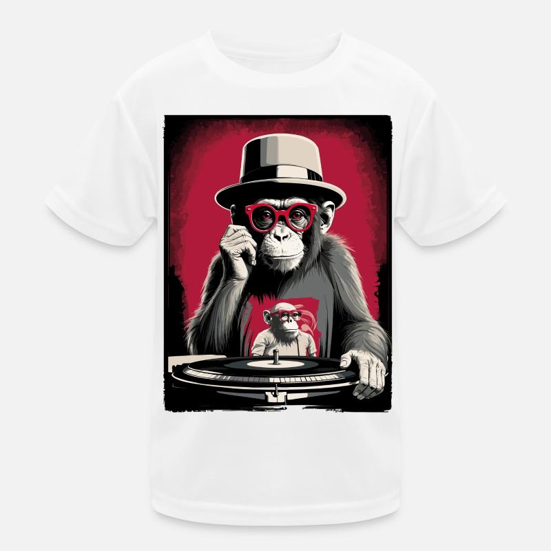 Monkey DJ Kids Functional T-Shirt