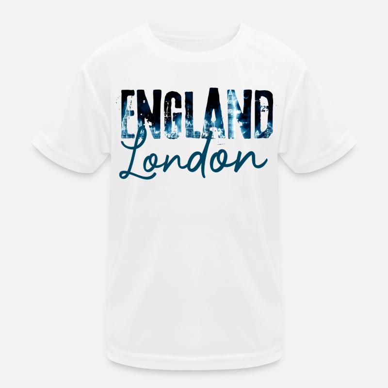 Imprimé de la silhouette nocturne de Londres T-shirt sport Enfant