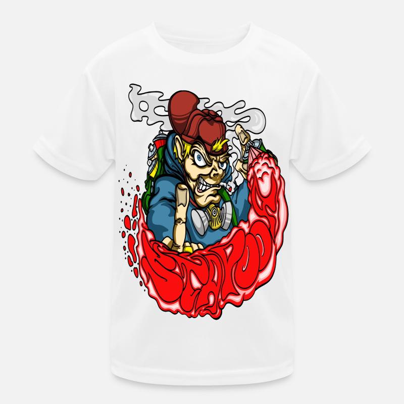 Stapooa III Hip Hop Graffiti Street Art Tees T-shirt sport Enfant