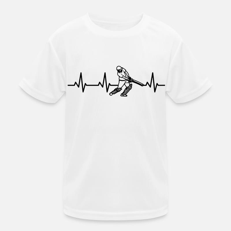 Cricketer Heart Palpitations Kids Functional T-Shirt
