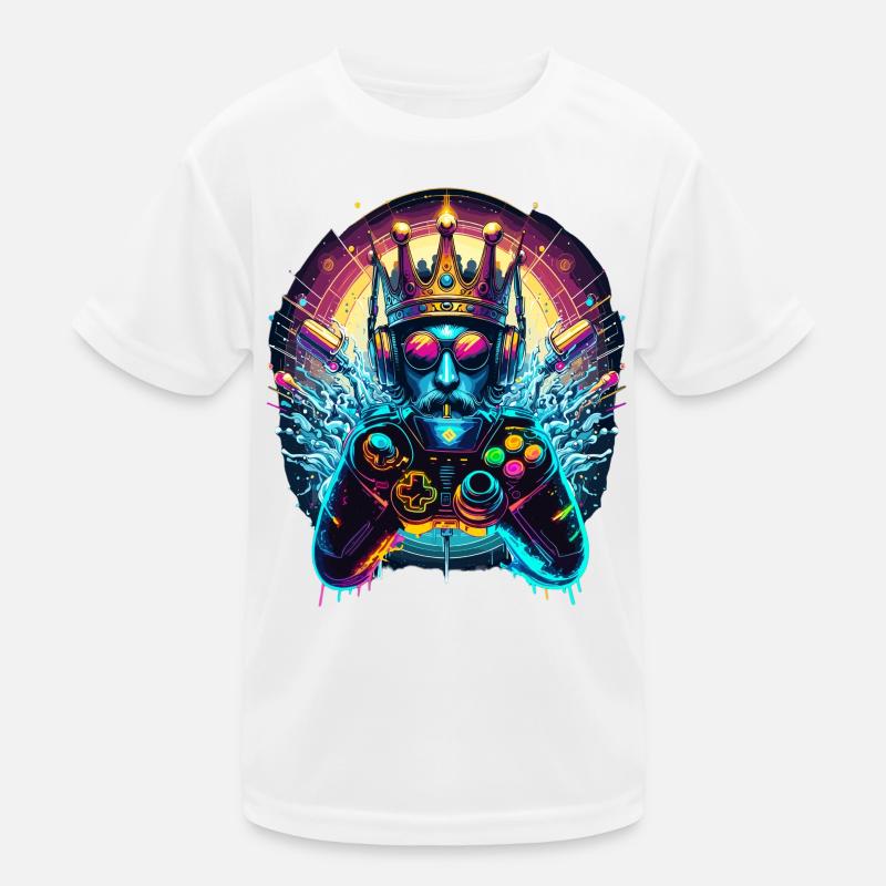 Gaming Throne – Game King Kids Functional T-Shirt