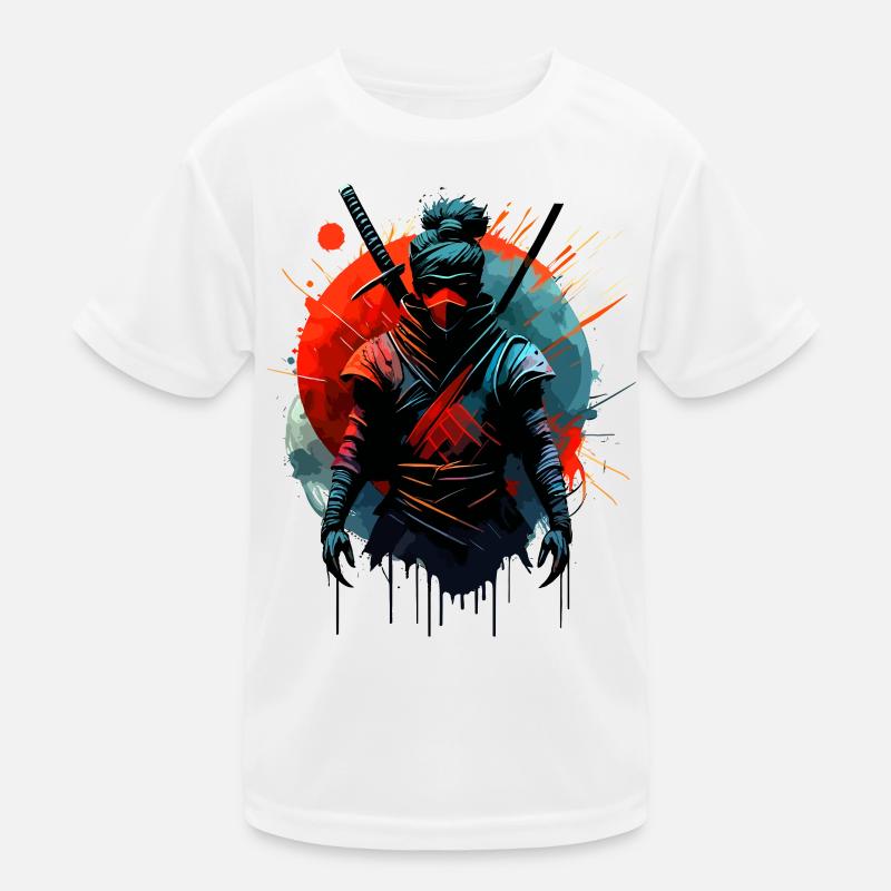 Japanese Samurai Ninja Kids Functional T-Shirt