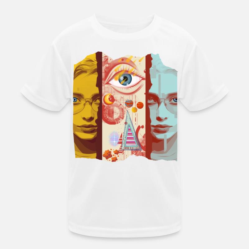 Modernes Kunstdesign Kinder Funktions-T-Shirt