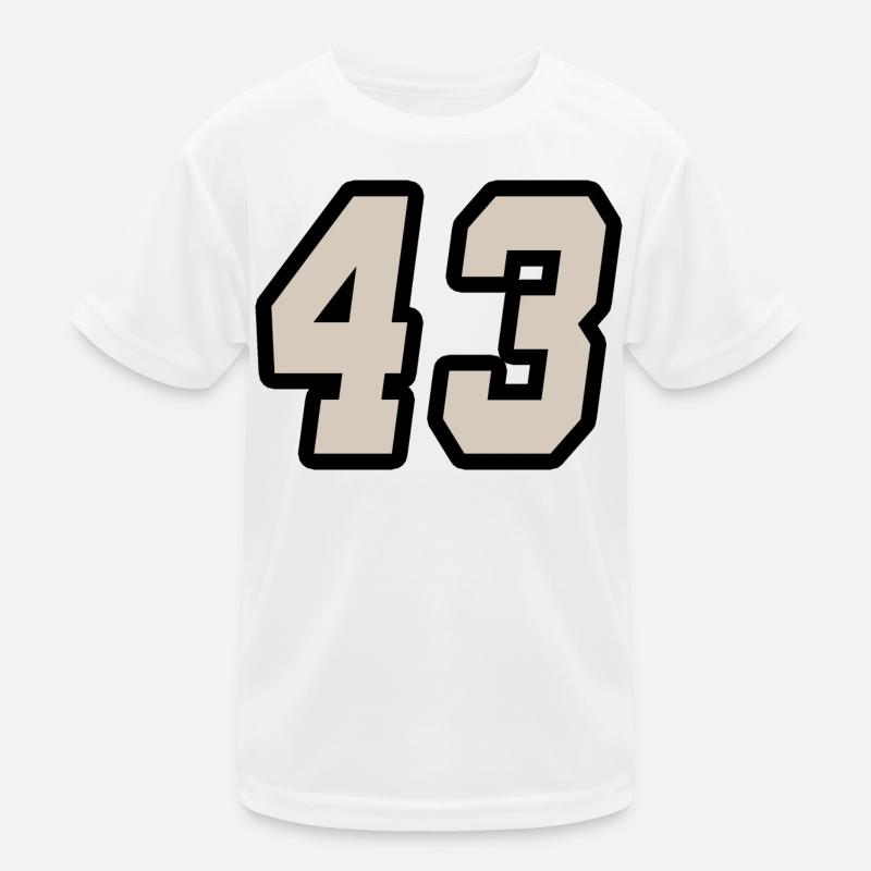 Nummer dreiundvierzig 43 Kinder Funktions-T-Shirt