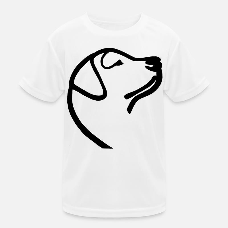 Esquisse du labrador noir T-shirt sport Enfant
