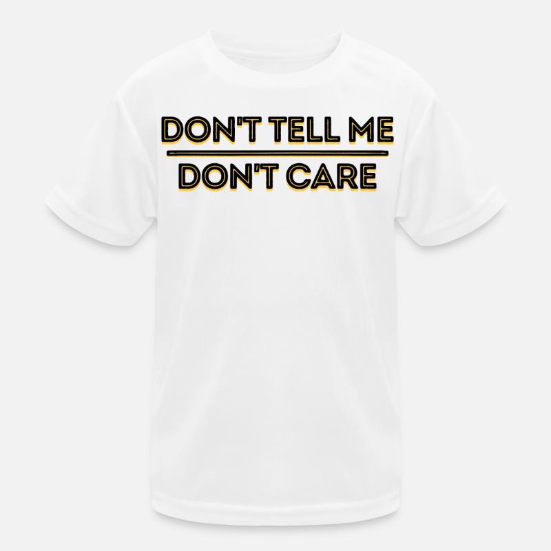 Indifferent Relax Statement I don't care Kids Functional T-Shirt