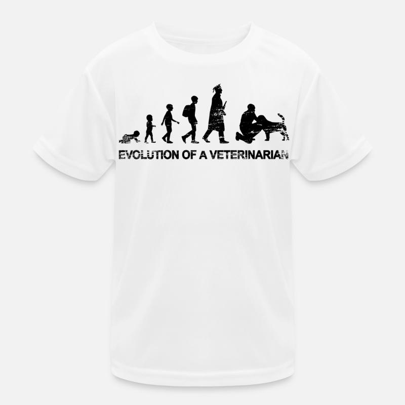 Evolution eines Tierarztes Kinder Funktions-T-Shirt