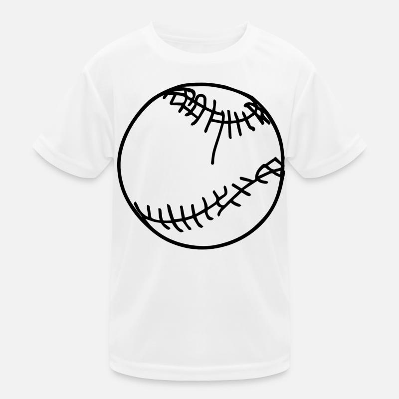 Baseball Ball Kinder Funktions-T-Shirt