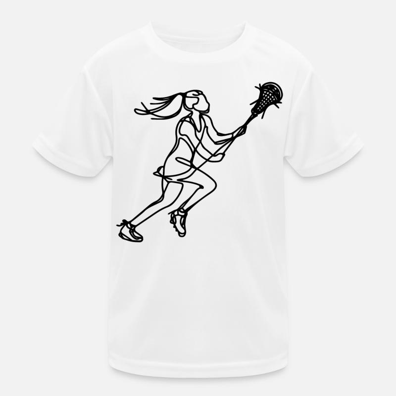 Lacrosse Mädchen Kinder Funktions-T-Shirt