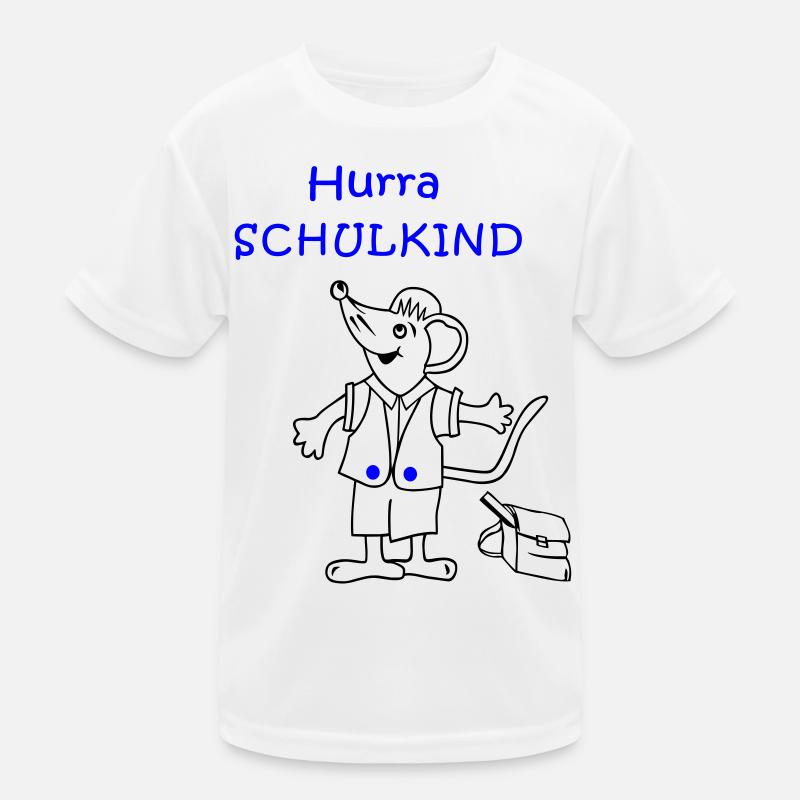 Hurra Schulkind Einschulung Kinder Funktions-T-Shirt