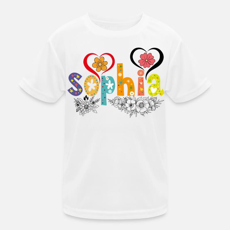 Personalisierter Sophia-Name Kinder Funktions-T-Shirt