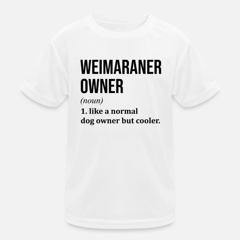 Weimaraner - Kinder Funktions-T-Shirt - Weiß