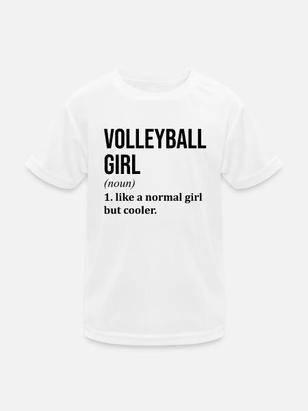 Volleyball Volleyball Volleyball - Kids Functional T-Shirt - white - Front