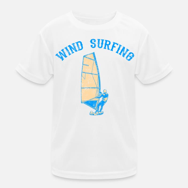 Windsurfer Kinder Funktions-T-Shirt