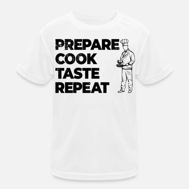 Cooking Motivation Kids Functional T-Shirt