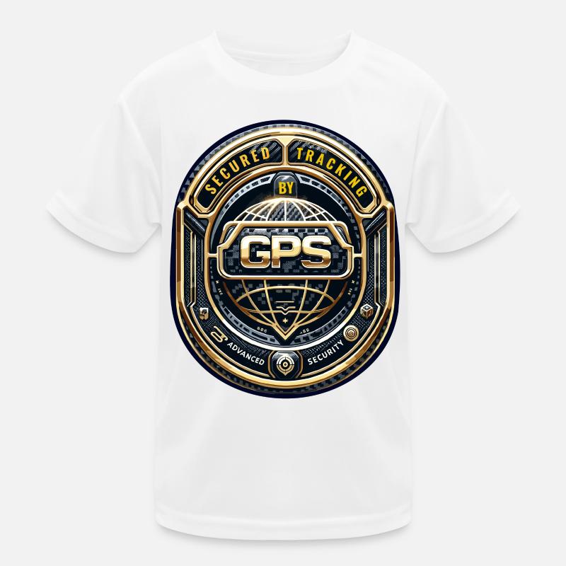 GPS-Tracking Warnaufkleber Kinder Funktions-T-Shirt