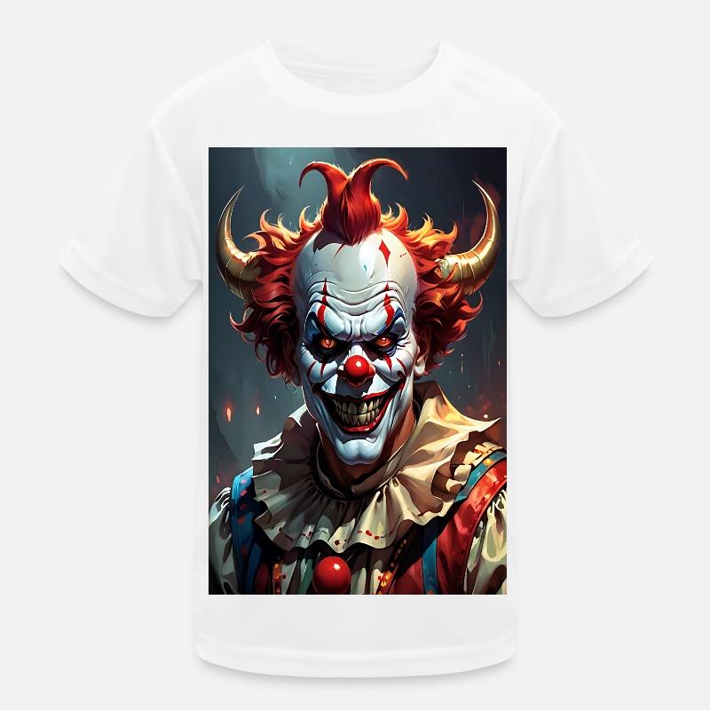 Devil Clown Kids Functional T-Shirt