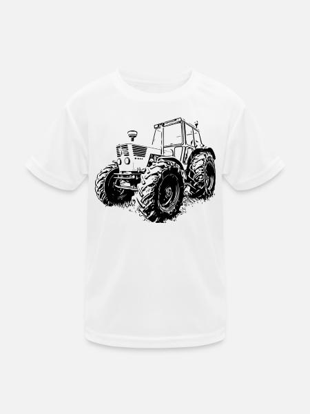 Deutz Traktor - Kinder Funktions-T-Shirt - Weiß
