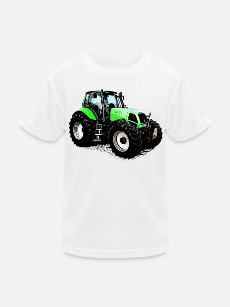 Fahr den Deutz Traktor 230 MK3 - Kinder Funktions-T-Shirt - Weiß