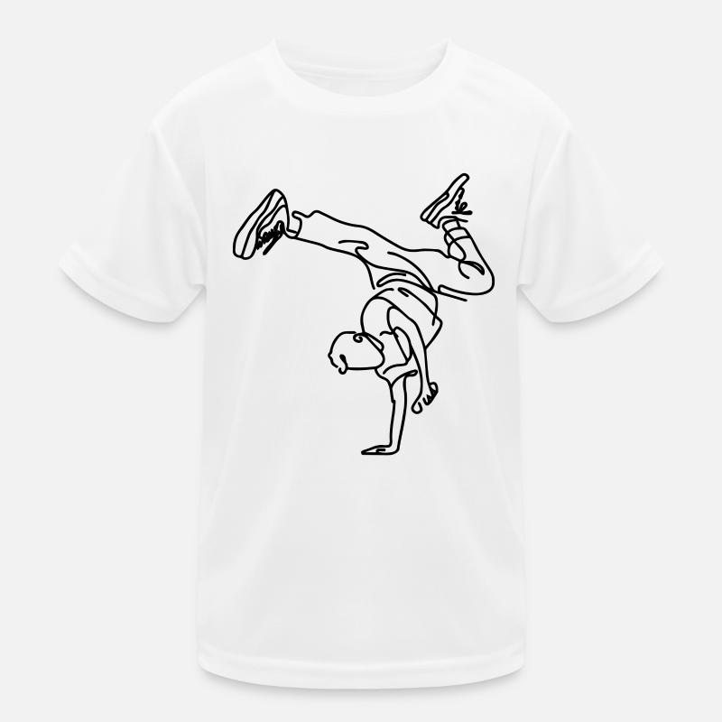 Breakdance Junge Kinder Funktions-T-Shirt