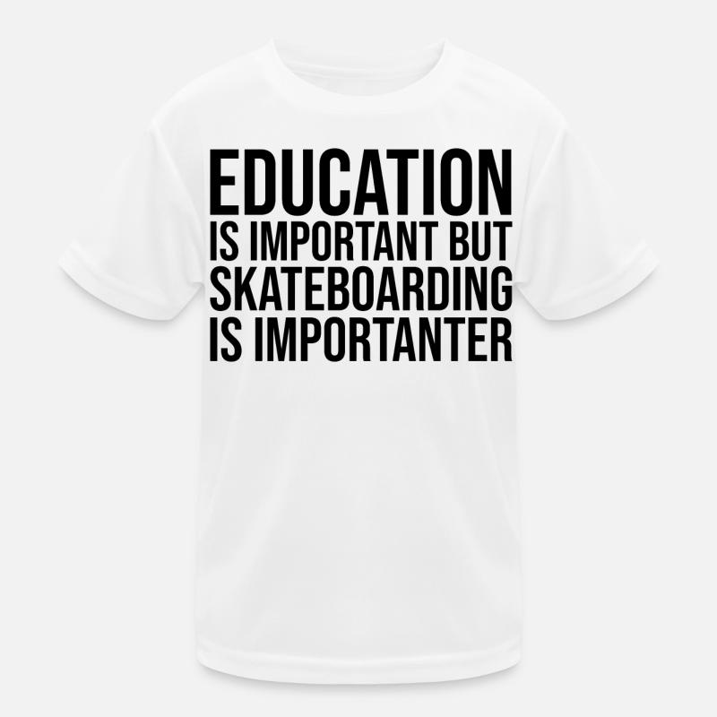 Skateboard Kinder Funktions-T-Shirt