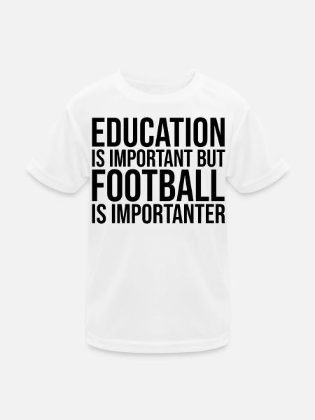 Football Football Football - Kids Functional T-Shirt - white - Front