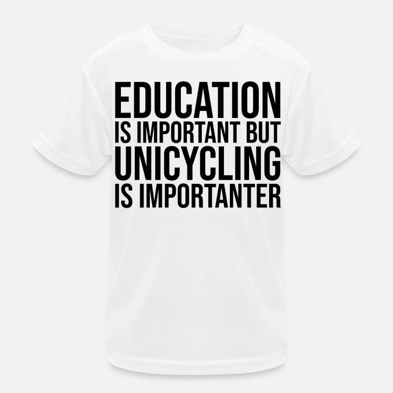 Einrad Kinder Funktions-T-Shirt