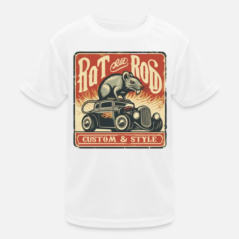 Ratsking Ratlook Shirt – Rustikaler Custom Style Kinder Funktions-T-Shirt
