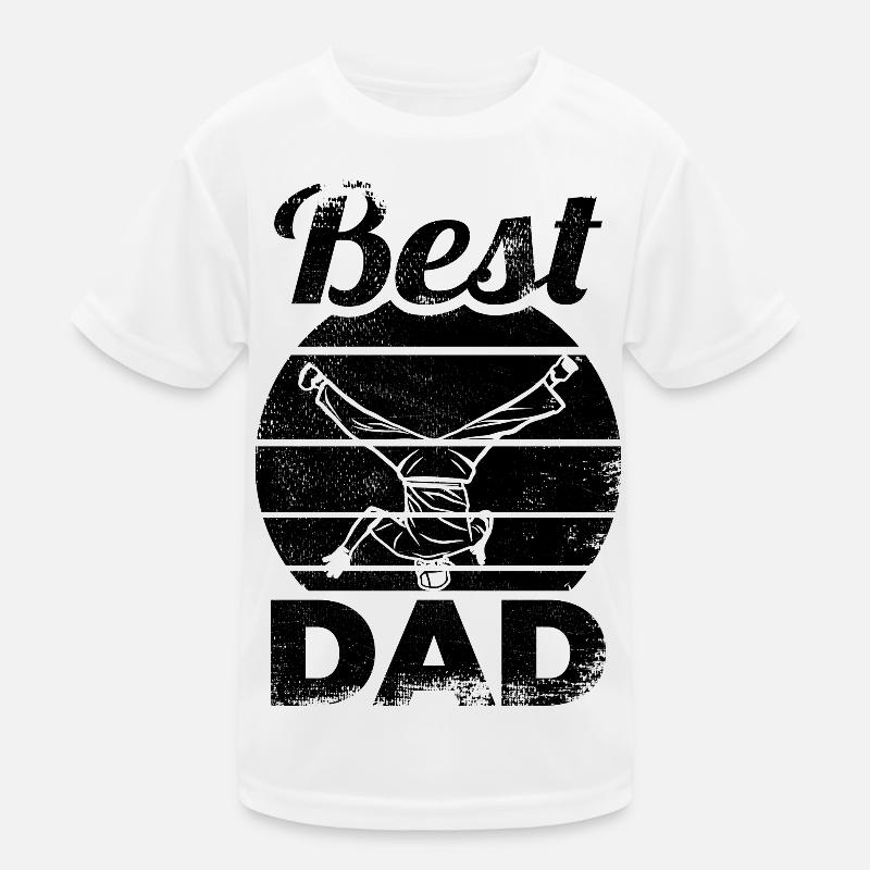 Bester Breakdance Dad Kinder Funktions-T-Shirt