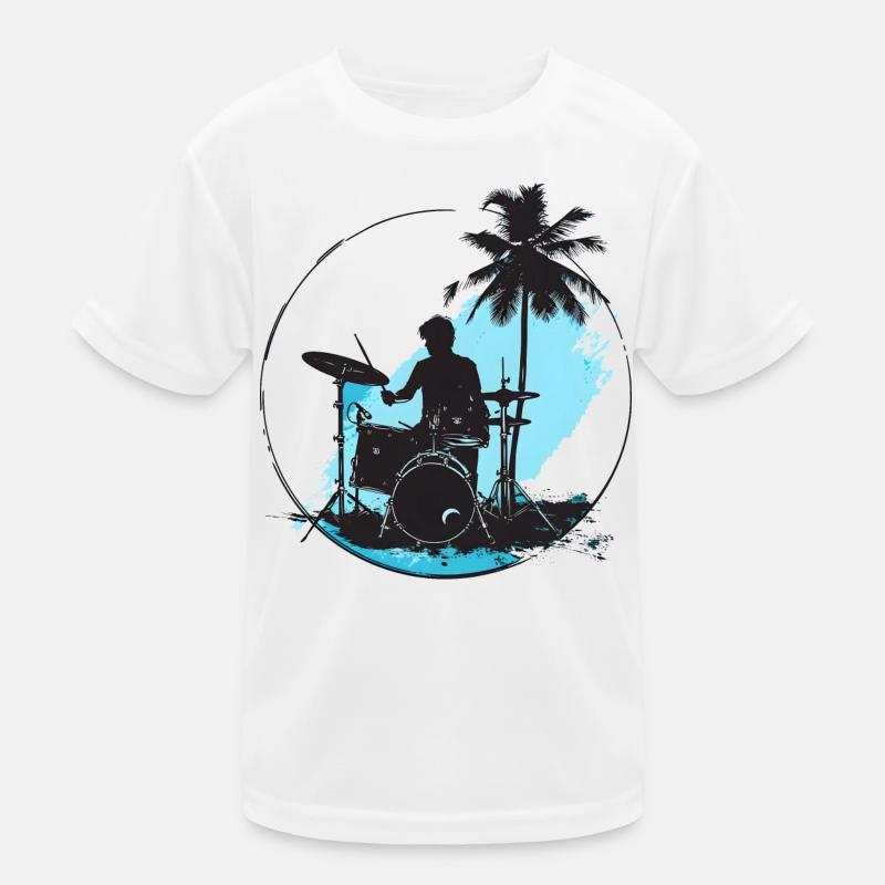 Dessin de batteur T-shirt sport Enfant