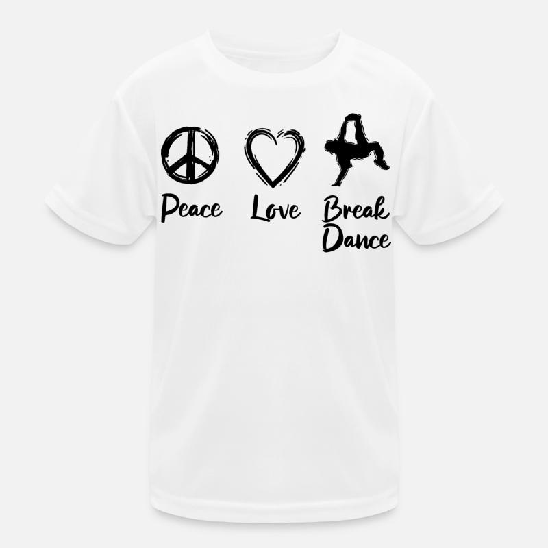 Breakdancer Liebe Kinder Funktions-T-Shirt