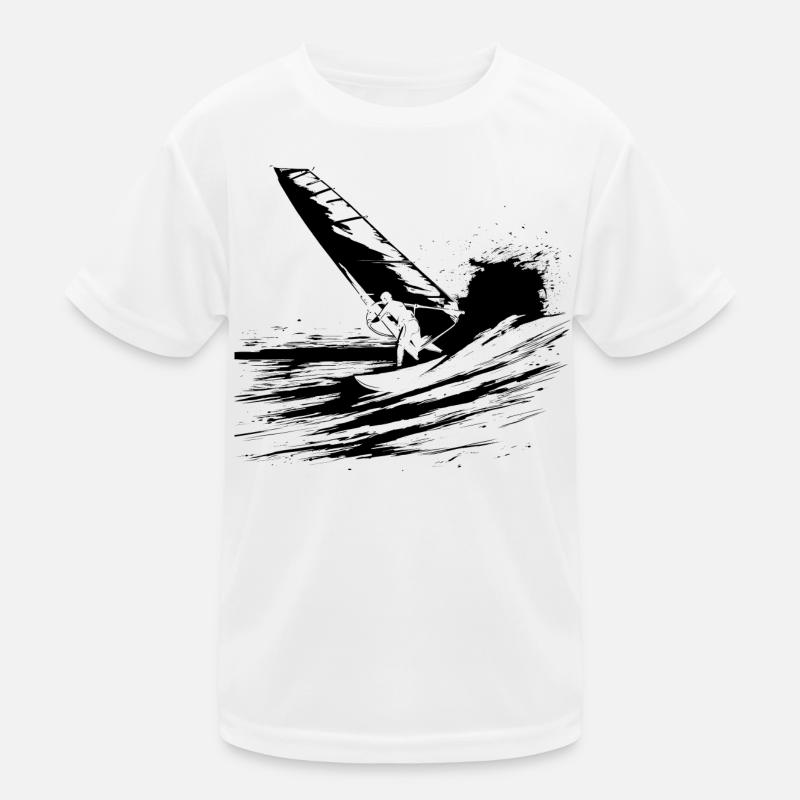 Windsurfen Kinder Funktions-T-Shirt
