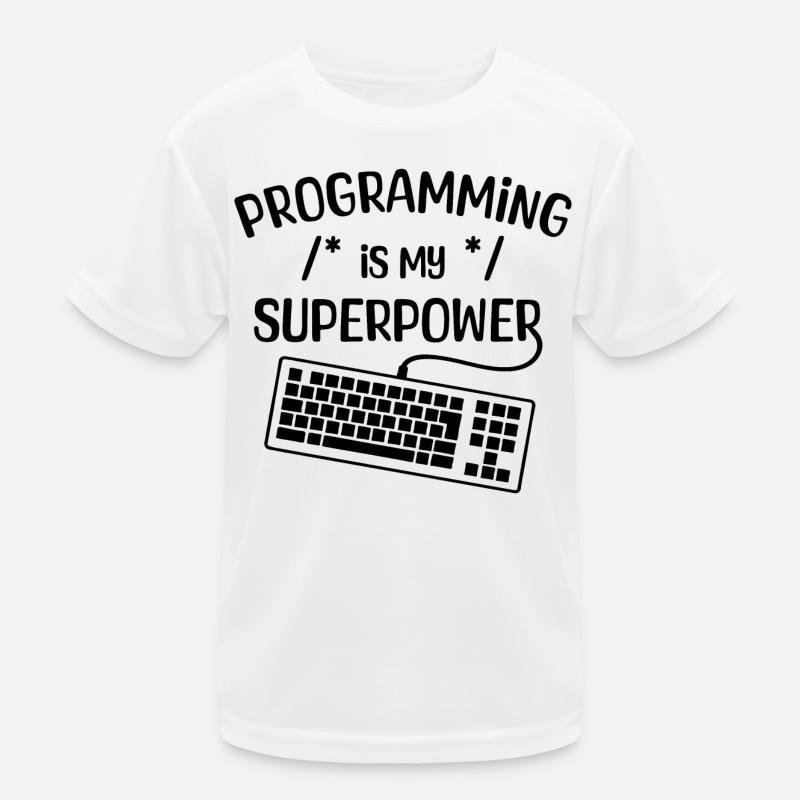 Computer Freak Statement Developer Programmer Kids Functional T-Shirt