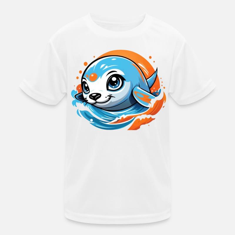 Mignon bébé phoque T-shirt sport Enfant
