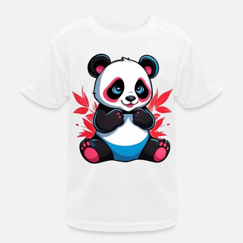 Panda Bear Kids Functional T-Shirt